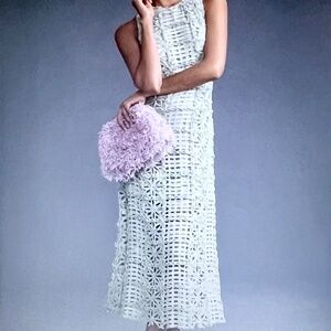 Anthropologie Endless Rose Sleeveless Textured Midi Dresd